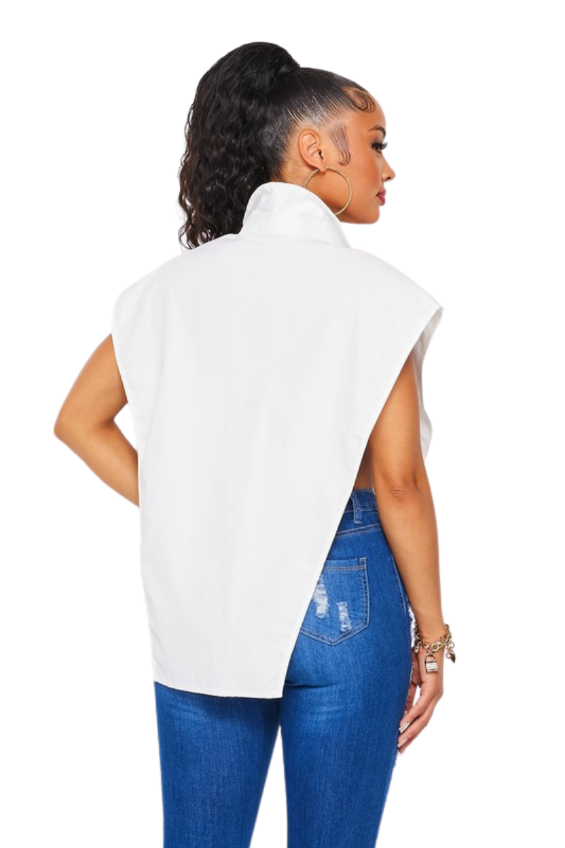 Bold Effect Top Pure White