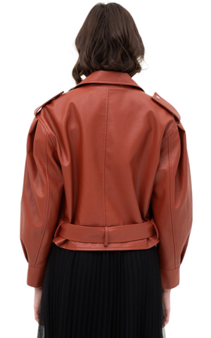 Janet Faux Leather Moto Jacket