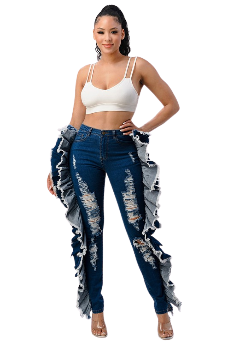 Bombshell in Bloom Denim Jeans